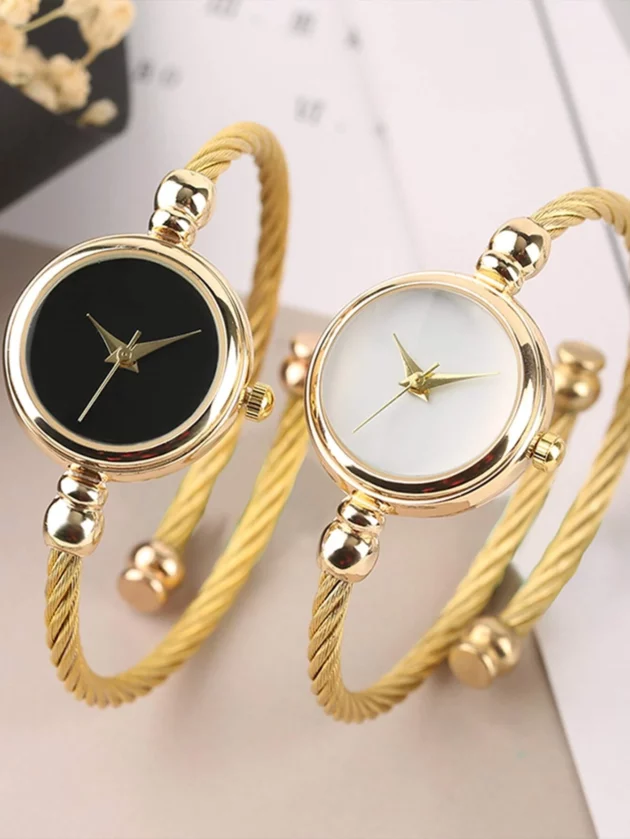 Round Pointer Quartz Watch