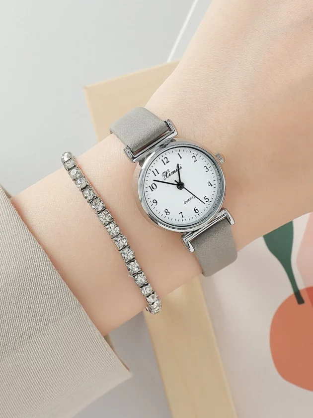 Grey Minimalistic Watch