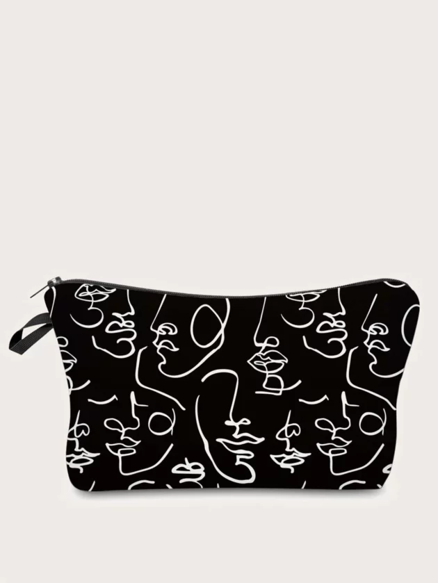 Abstract Art Zipper Makeup Bag