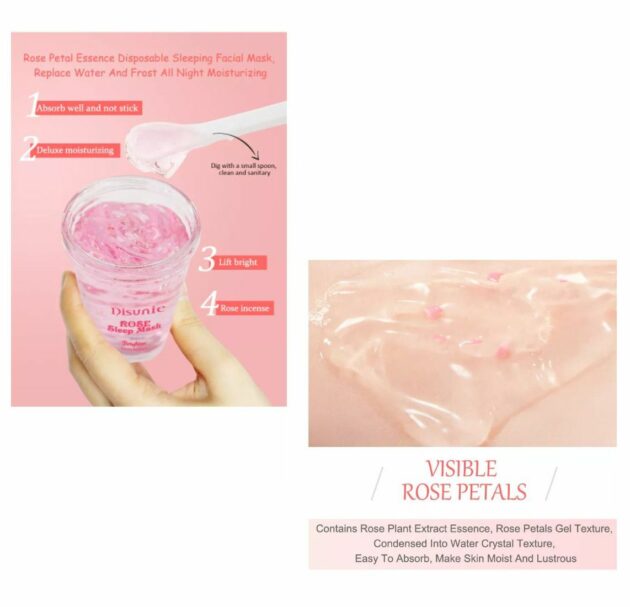 Rose Hydrating Sleeping Mask - Image 3