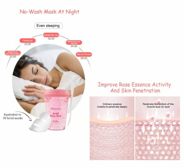 Rose Hydrating Sleeping Mask - Image 5