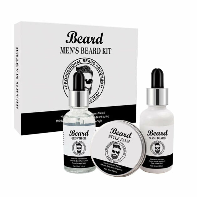 3 Piece Men's Beard Grooming Kit